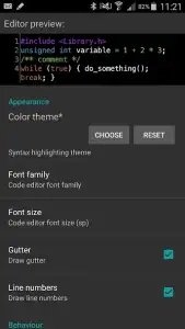 ArduinoDroid — Arduino/ESP IDE