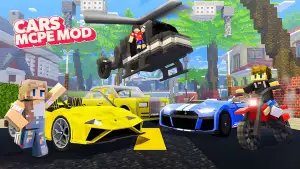 Cars Mod Vehicle for Minecraf — мод на машины