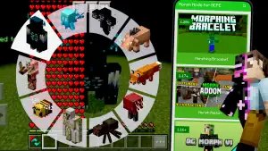 Morph Mod for Minecraft PE — превращение в мобов