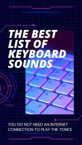 Keyboard sounds for typing - звук клавиатуры