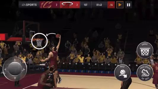 NBA LIVE Mobile - баскетбол