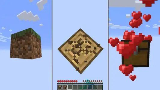 Карты один блок для MCPE